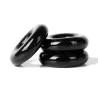 Sport Fucker Lot de 3 cockrings Chubby Noirs